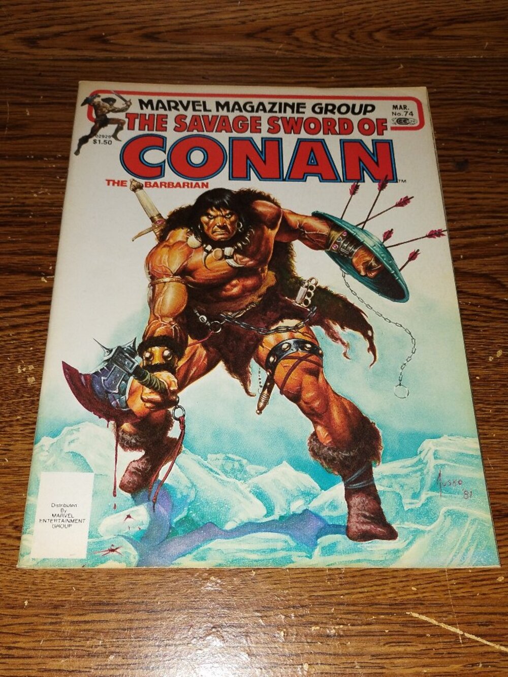 The Savage Sword of Conan the Barbarian #74 (Marvel Magazine, 1981) Joe Jusko